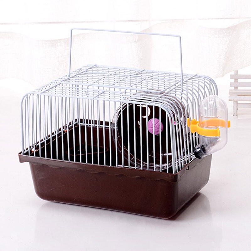 宠物仓鼠笼带跑轮水瓶食盆鼠合居家装饰品